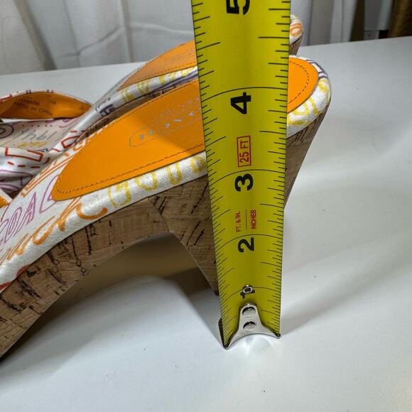 Coach Multicolor Printed Sandals - Picture 11 of 12